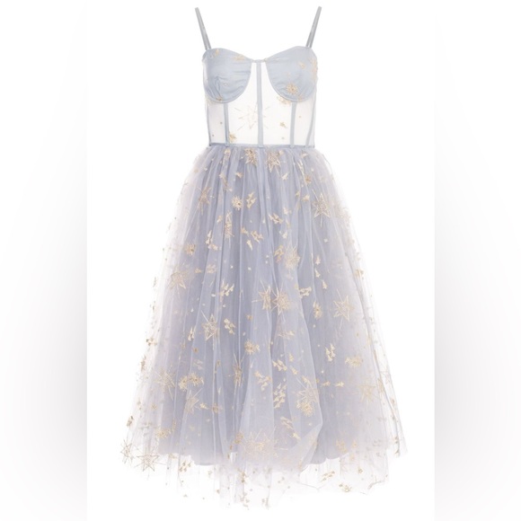 Lurelly Dresses & Skirts - Lurelly Blue and Gold Tulle Dress